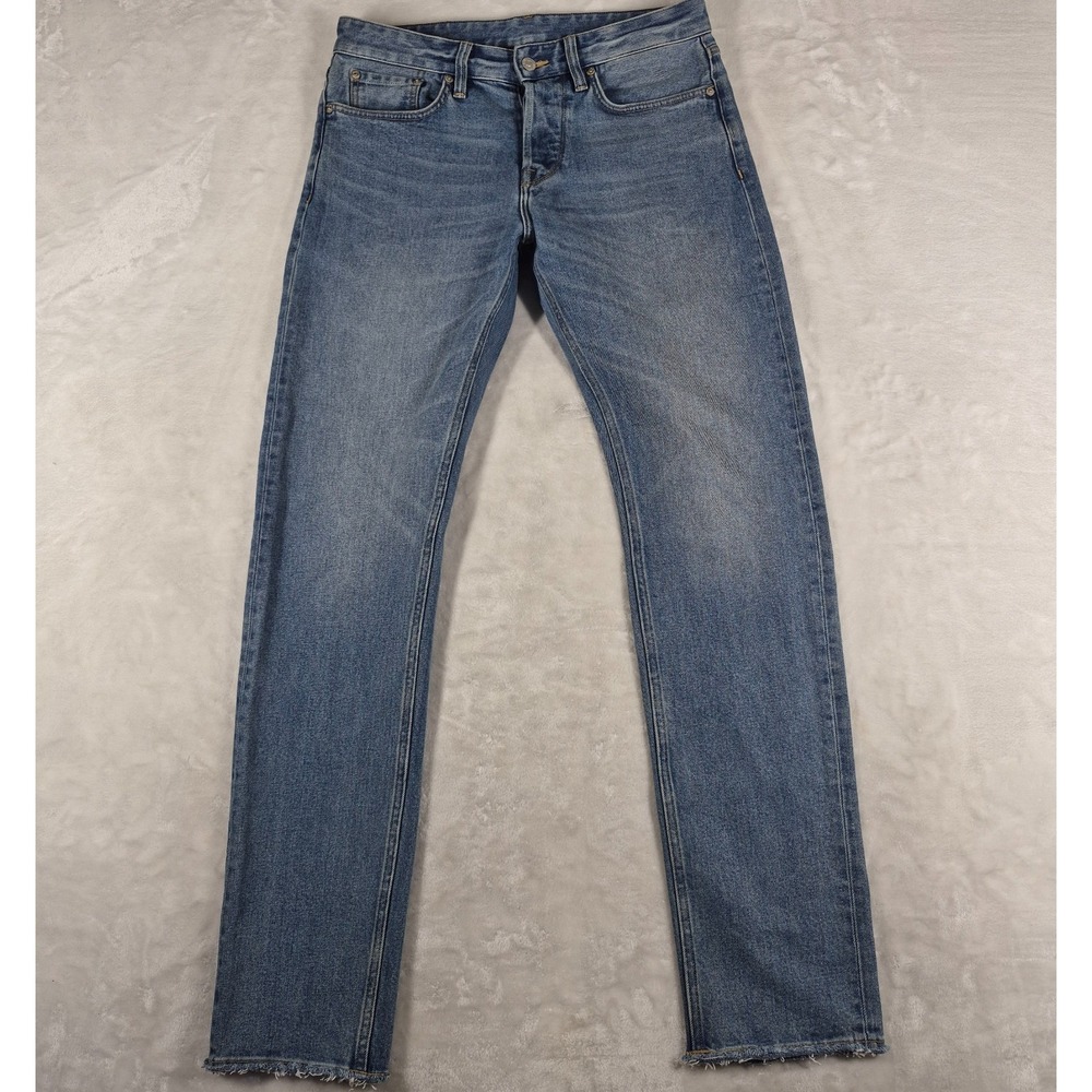 Buck Mason Classic Straight Leg Jeans in Medium Blue